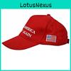 Классическая красная хлопковая бейсболка Election с вышивкой для взрослых