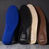 Cowhide Insoles Men Women Genuine Leather Shoe Sole Pad Deodorization Shock Absorption Running Insert Sweat Breathable Cushion
