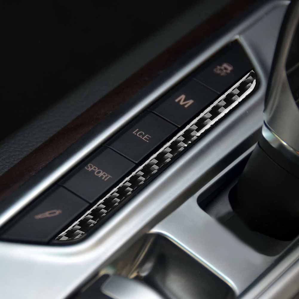 Премиальная карбоновая накладка на боковую индикацию рычага переключения передач для Maserati Ghibli 14 15 защищает салон вашего автомобиля