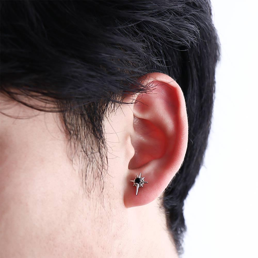 Simple Korean Star Elegant Trendy Earrings Stud Earrings Earrings for Men Fashion Jewelry