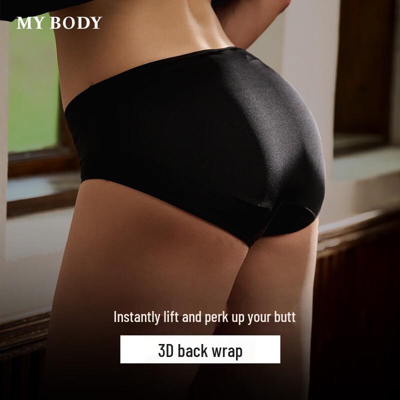 Женские сексуальные трусы-слипы mybody с V-образным вырезом, поднимающие ягодицы, с логотипом на поясе