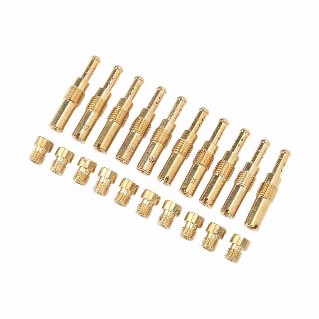 20 шт. набор главных жиклеров карбюратора металлические медленные жиклеры пилота карбюратор аксессуар замена для Keihin