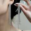 Elegant Silver Color Tassel Pendant Earrings for Ladies and Princess Birthday Party Earrings As Gifts