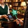 Holiday Themed Paper Holder Christmas Tree Payment Wand, Novelty Tap Pay Telescopic Star Festival Party Card Display Wand Holder, Fun Accessory