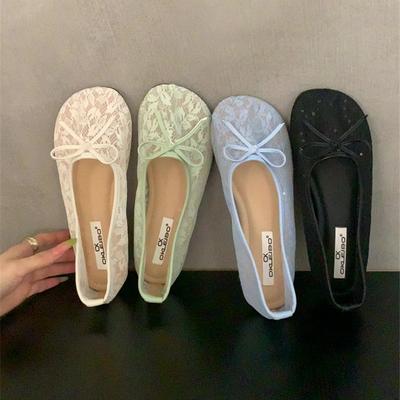 Мода Bailamos Весна Новый Бренд Женская Обувь Балетки Модные С Круглым Носком Неглубокие Слипоны Мягкие На Низком Каблуке Туфли-лодочки