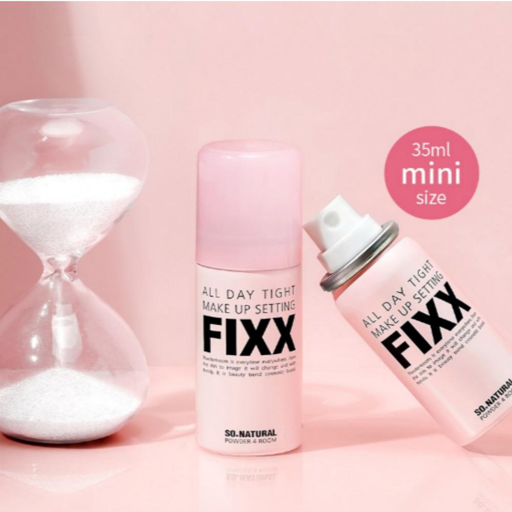 [SO NATURAL] Фиксатор для фиксации макияжа на весь день 35 мл (портативный) / Фиксатор макияжа