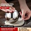 Non stick Stainless Steel Dough Rolling Ball Tool Smooth Surface for Pizza Pastry Bakery Kitchen Cooking