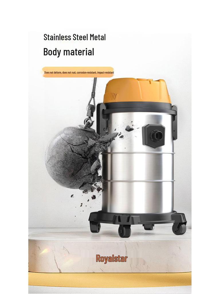 High-Suction Industrial Vacuum Cleaner for Home - Compact Wet & Dry Use, Grout Cleaning, Car Wash; Free Shipping