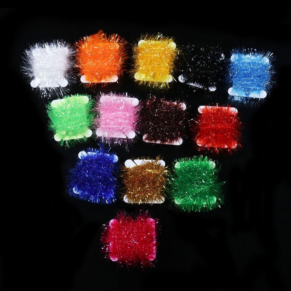 Material For Nymph Lure Making Fly Tying Thread Ice Chenille Fly Fishing Tinsel Lures Streamer