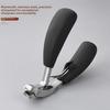 Stainless Steel Curved Cuticle Trimmer Angled Head Toenail Clippers  For Thick Nail Clippers