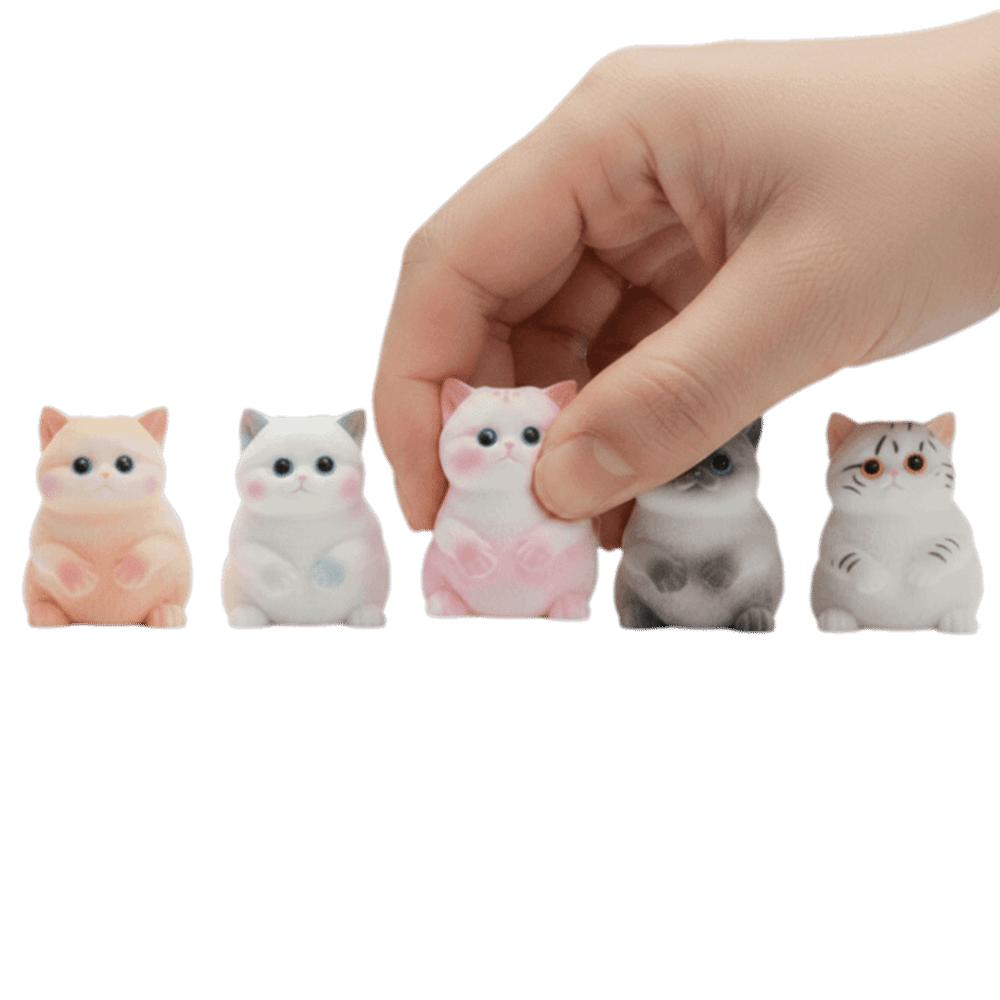 Slow Rebound Cat Squeeze Toy Realistic Cat Cat Pinching Toy Cat Squishy Toy For Adults