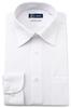 I-shirt Мужская белая рубашка, не требует глажки, эластичная, быстросохнущая, классический крой, длинный рукав, обычный воротник, размер M15120003401, размер L84 (Окружность шеи