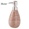 Керамическая бутылка-дозатор для шампуня и мыла для ванной комнаты, 350/380 мл, с большой емкостью, с насосом для лосьона, многоразовая, для жидкого мыла, с насосом