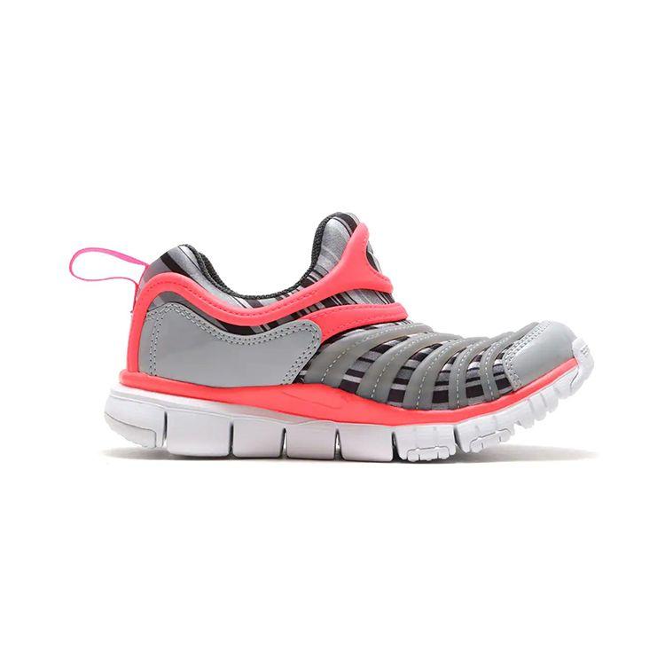 Nike Dynamo Бесплатные Повседневные Нескользящие Прочные Дышащие Легкие Кроссовки с Низким Верхом для Бега Детские Кроссовки Серо-Розовые 834365-002