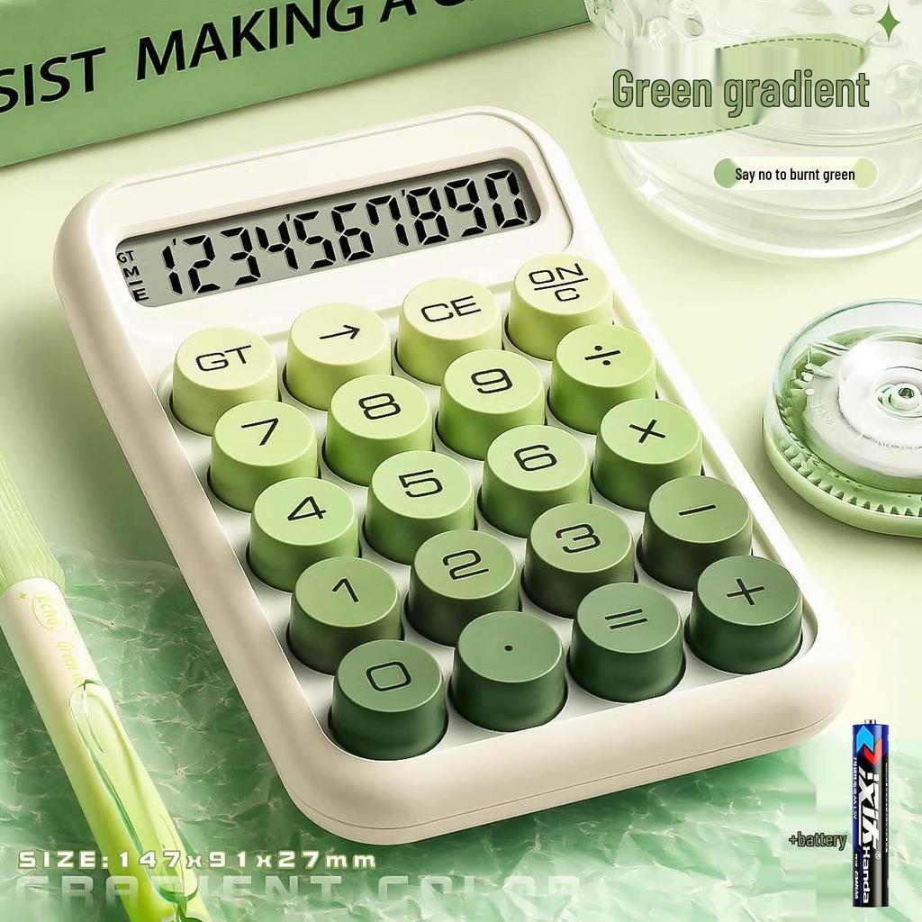 Gradient Goddess Multifunctional Office & Exam Calculator with Flexible Keyboard