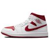 Air 1 Mid White Pomegranate Women Sneakers BQ6472-161