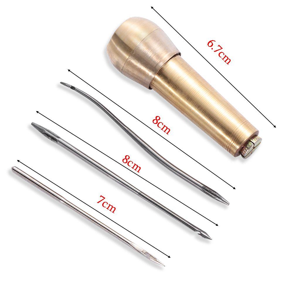 Наборы канва кожа ручной швейный инструмент конус кожа ремесло швейное шило обувь ремонтный инструмент игла набор инструментов