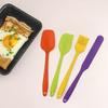 6 шт. набор силиконовых лопаток для выпечки, кухонная утварь для приготовления пищи, смешивания, соскабливания, высокая термостойкость, антипригарное покрытие, можно мыть в посудомоечной машине, красочные кухонные инструменты