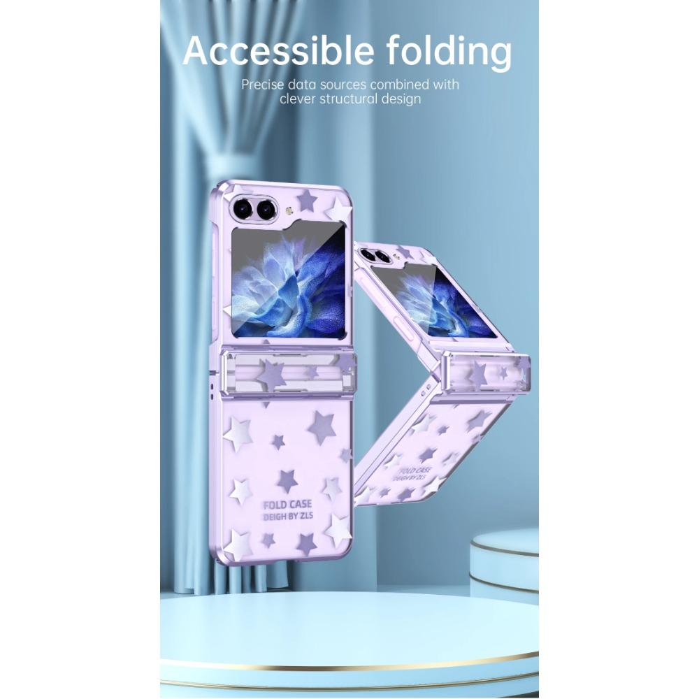 Роскошный защитный чехол со звездами для Samsung Galaxy Z Flip 6 5 4 3, противоударный чехол Star Twinkle