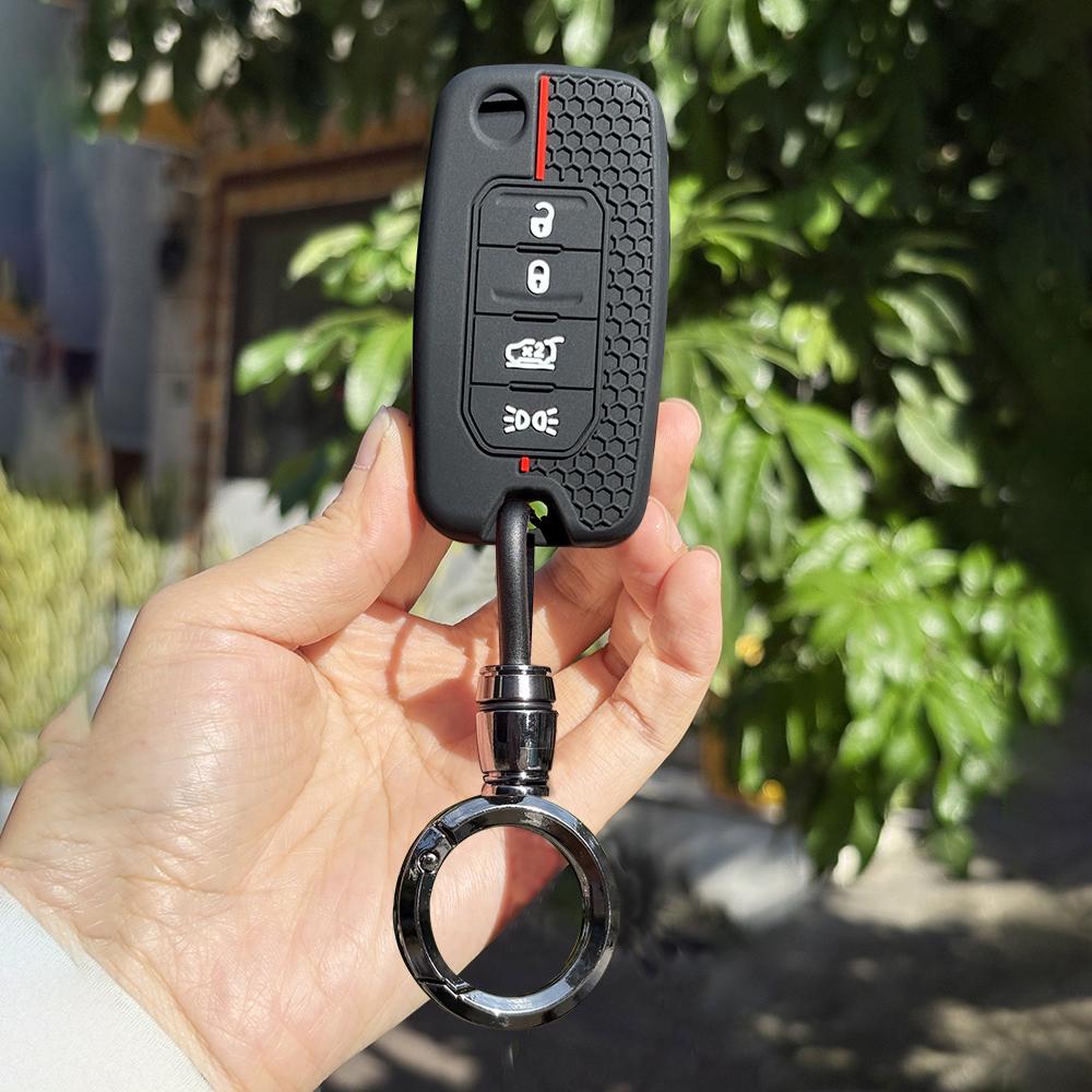 Колпачки на ключи автомобиля для Jeep Compass Renegade Cherokee Grand Dodge Ram Charger 1500 Chrysler 300C Jour Автоаксессуары Чехол