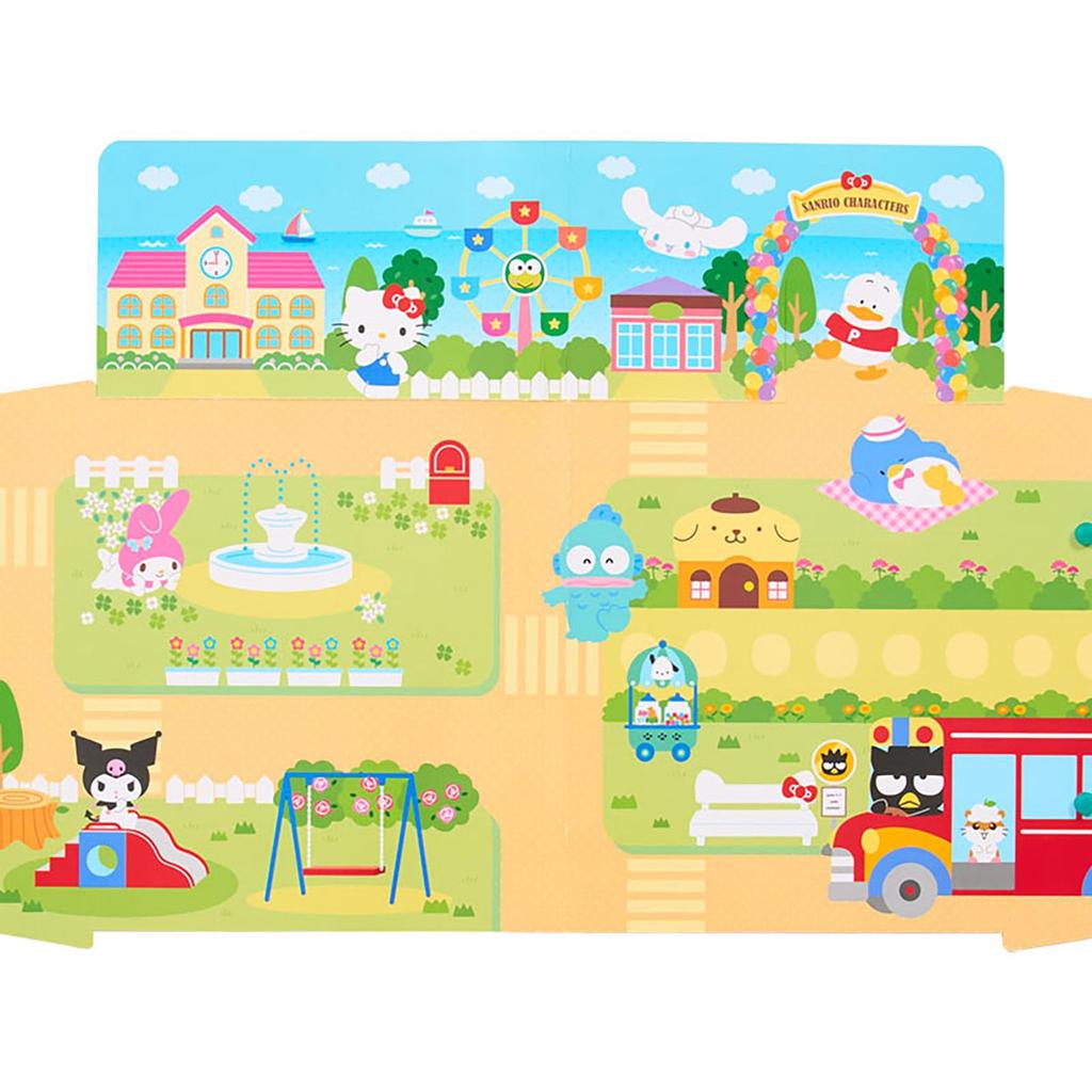 Sanrio Playable Sticker Set Sanrio Characters Paper PVC Toy Children Ages 3 and up Item 155306 - - Backing (PP coated), Stickers - - - - No.