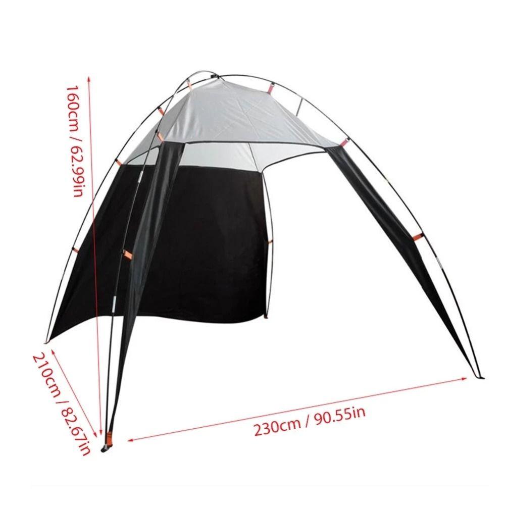 Outdoors Canopy Camping Tent Anti-UV Beach Shelter Tent Picnic Fishing Tent Hiking Travel