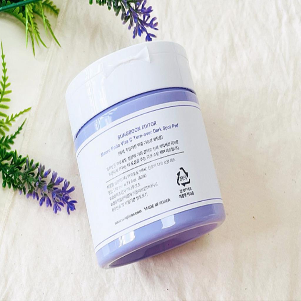SUNGBOON EDITOR MEORU PODO VITA C TURN-OVER DARK SPO PAD 140 мл, 60 подушечек