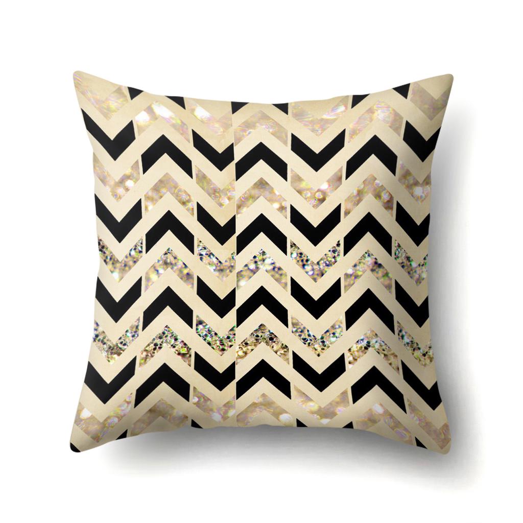 Geometric Marble Pattern Polyester Pillow Case European and American Fashion Simple Pillow Case