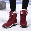 Non-slip Warm Cotton Shoes Cotton Boots High-top Women's Snow Boots Women's Winter Velvet Thicker