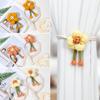 2pcs Adjustable Curtain Tieback Flower Shape Curtain Tie Strap New Curtain Tie Rope  Home Decoration