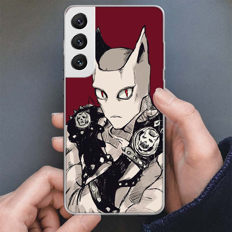 Чехол для телефона JoJo Кира Йошикаге Killer Queen для Samsung Galaxy S25 S24 S23 Ultra S22 Plus S21 S20 FE S10 + S25 Edge Мягкий чехол S
