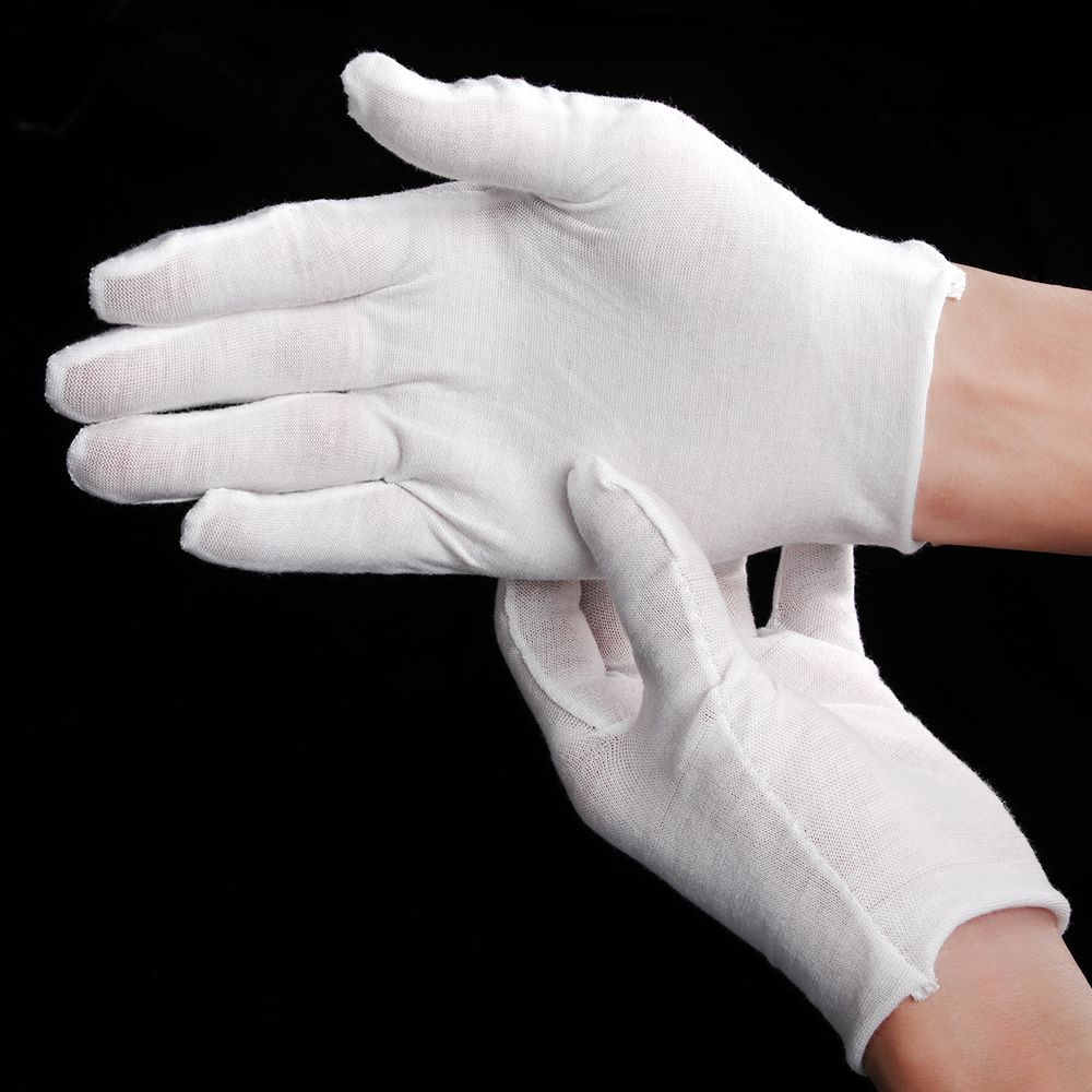 Etiquette Supplies Kitchen Labor Protection Gloves Household White Cotton Gloves Cleaning Materials