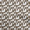 Cotton Flex Brown Fabric Geometrical Sewing Material Print Fabric By The Yard 40 Inch