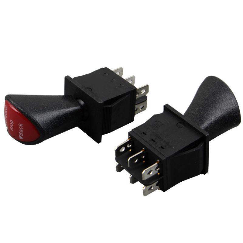 High Quality Nice Portable Industrail Testing Switch Slide Switch Black DPDT Latching 1 PC 6-pin Advance-Stop-Back