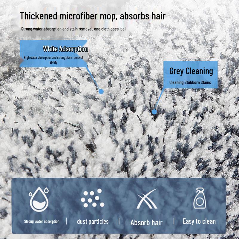 37см Насадки для плоской швабры без рук (2 упаковки)