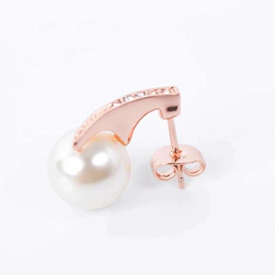 1 комплект, женские серьги, антиаллергенные блестящие серьги с имитацией жемчуга со стразами, комплект ожерелья, подарок