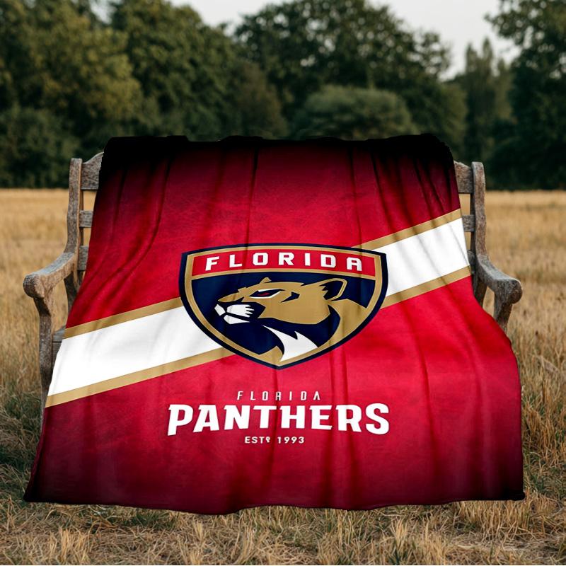 Panthers Team Spirit Blanket Flannel Throw for Sofa, Indoor, Camping, Living Room, Office, Chair, And Bed Soft Birthday Gift