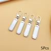 5pc Zipper Slider Puller Instant Zipper Repair Kit Replacement For Broken Buckle Travel Bag Suitcase Zipper Head DIY Sewing