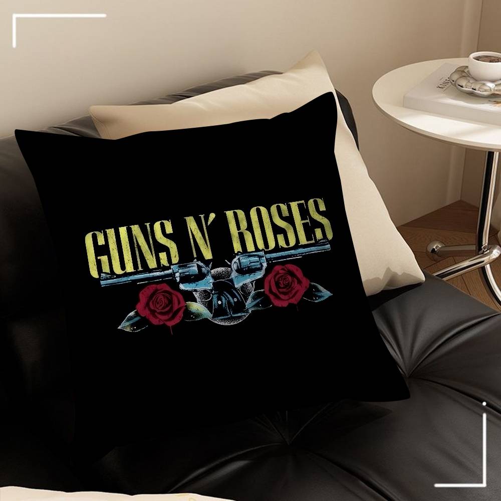 Музыкальная группа Rock G-Guns N Roses Декоративная эстетика комнаты Наволочка Домашний декор Спальня Диван-кровать Диван Подушка Чехол 45X45