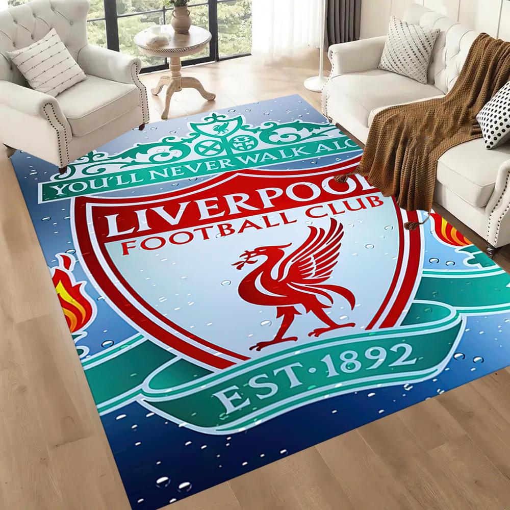Liverpool Football Club Floor Rug Office Rug Suitable For Bedrooms Playrooms Study Room Dining Room Antislip Carpet Anime Office Decor
