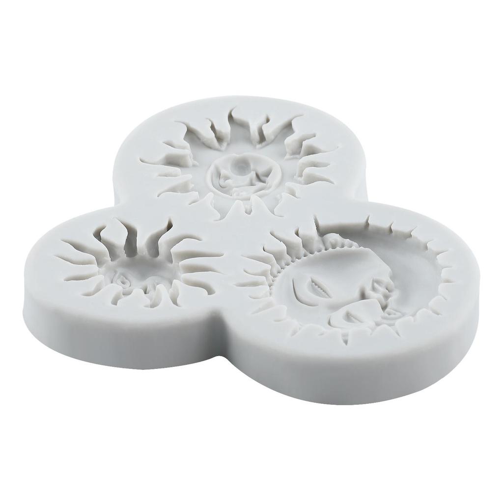 Силиконовая форма Солнце Луна Лицо Звезда Мифология Древней Греции Формы для мастики Инструменты для украшения торта Топпер для кекса Конфеты Смола Глина Шоколад Форма для гампасты