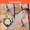 Black Beaded Highend Bracelet Exquisite Chinese Style Resin Stone