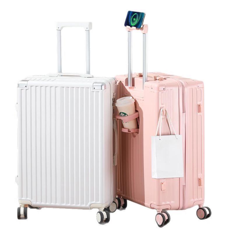 Чемодан Li Shen 26 дюймов, жесткий, на 4 колесах, с USB и подстаканником
