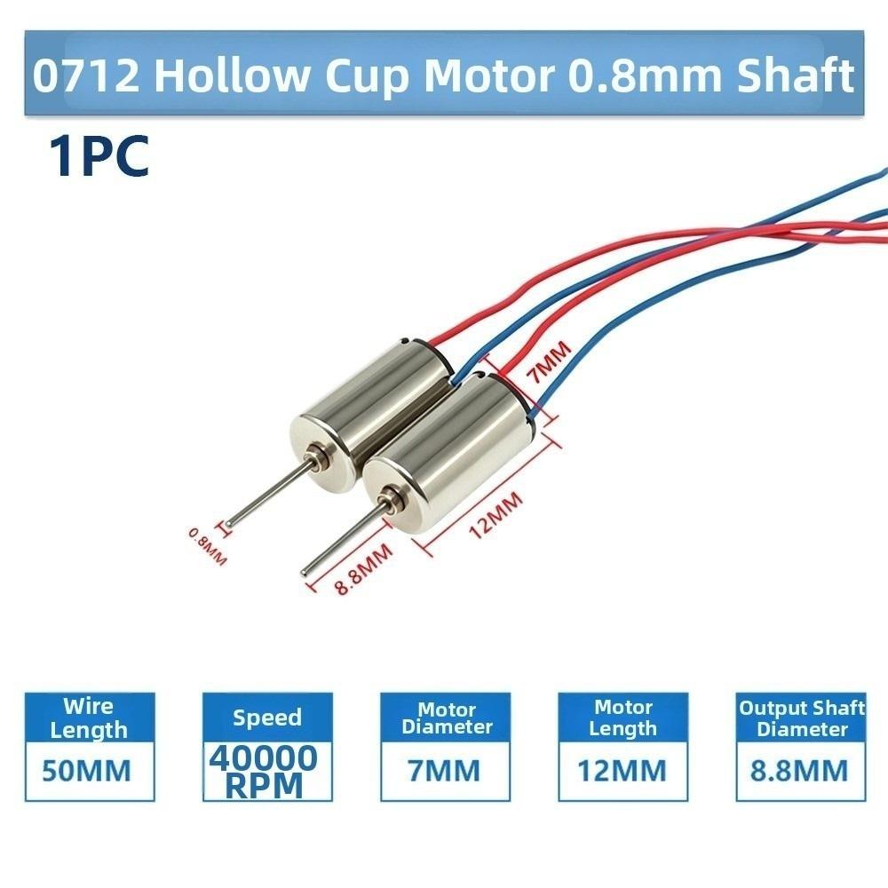 Metal DC Motor 3-3.7VDC Motor For Model Airplane UAV Accessories