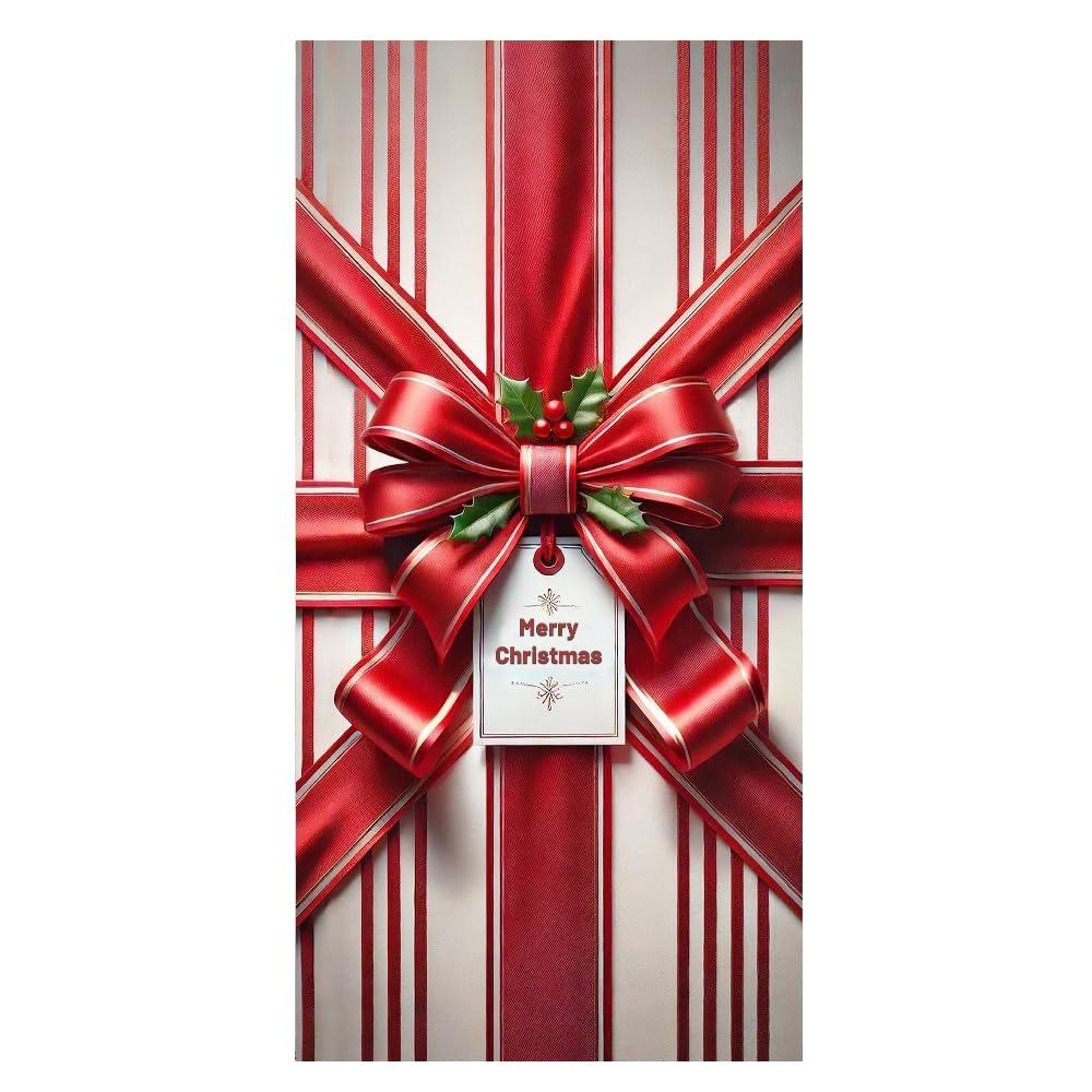 Door Hanging Christmas Door Banner Background Holiday Props Door Curtain Atmosphere Arrangement Old Man Snowman Door Banner