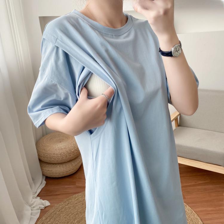 Футболки для беременных и кормящих мам - модная одежда весна/лето