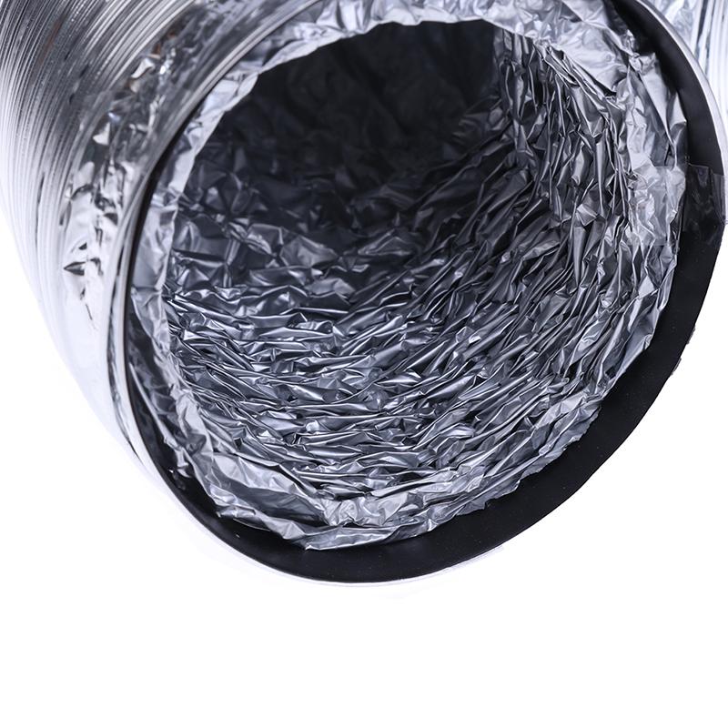 4-дюймовый вентиляторный воздуховод Алюминиевая труба Шланг для вентиляции воздуха Гибкий вытяжной воздуховод 2 м