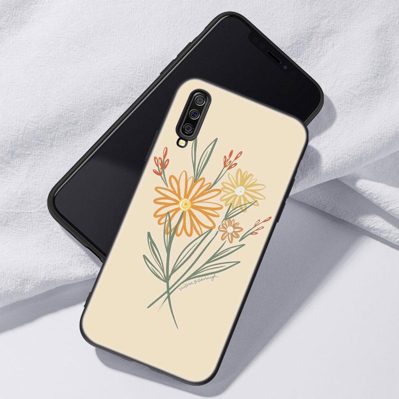 Чехол для телефона с цветочным листом для iPhone Samsung Galaxy Redmi Xiaomi Oppo OnePlus Note SA 7 8 9 10 11 12 13 14 20 21 22 23 53 54 Pro Max Plus Ultra TPU Soft