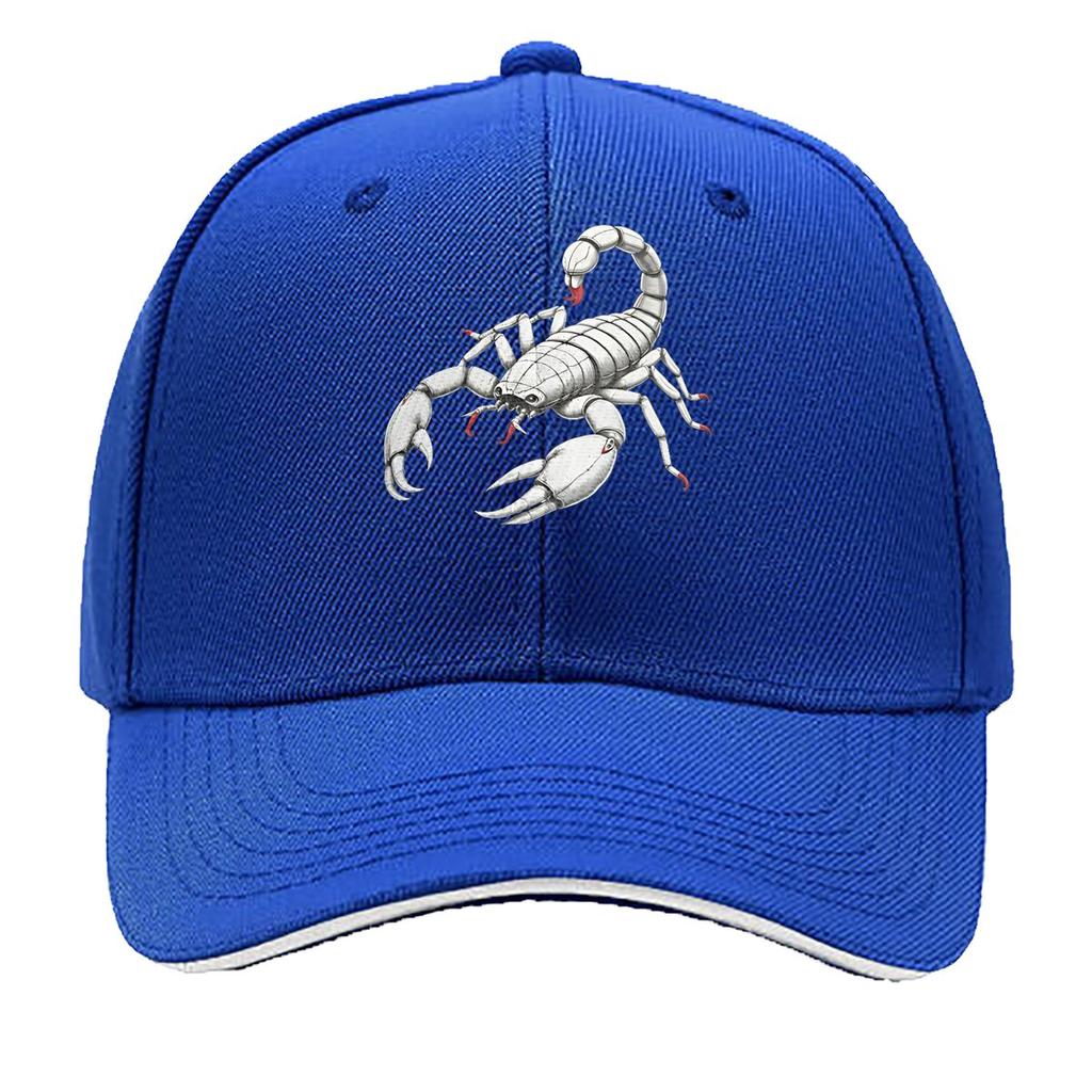 Unisexs Black Scorpion Graphic Hat Wide Brim Hunting Camping Casual Outdoors Bold Scorpion Desig Sandwich Baseball Cap