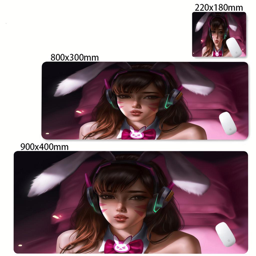 PC Gamer Overwatch Cabinet Large Mouse Pad Cute Pink Keyboard Expansion pad Laptop Gaming Accessories Desk Mat Kawaii HD Carpet